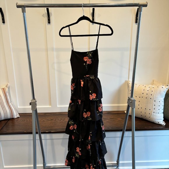 LIKELY Tiered Black Ruffle Sharon Dress - Picture 5 of 9